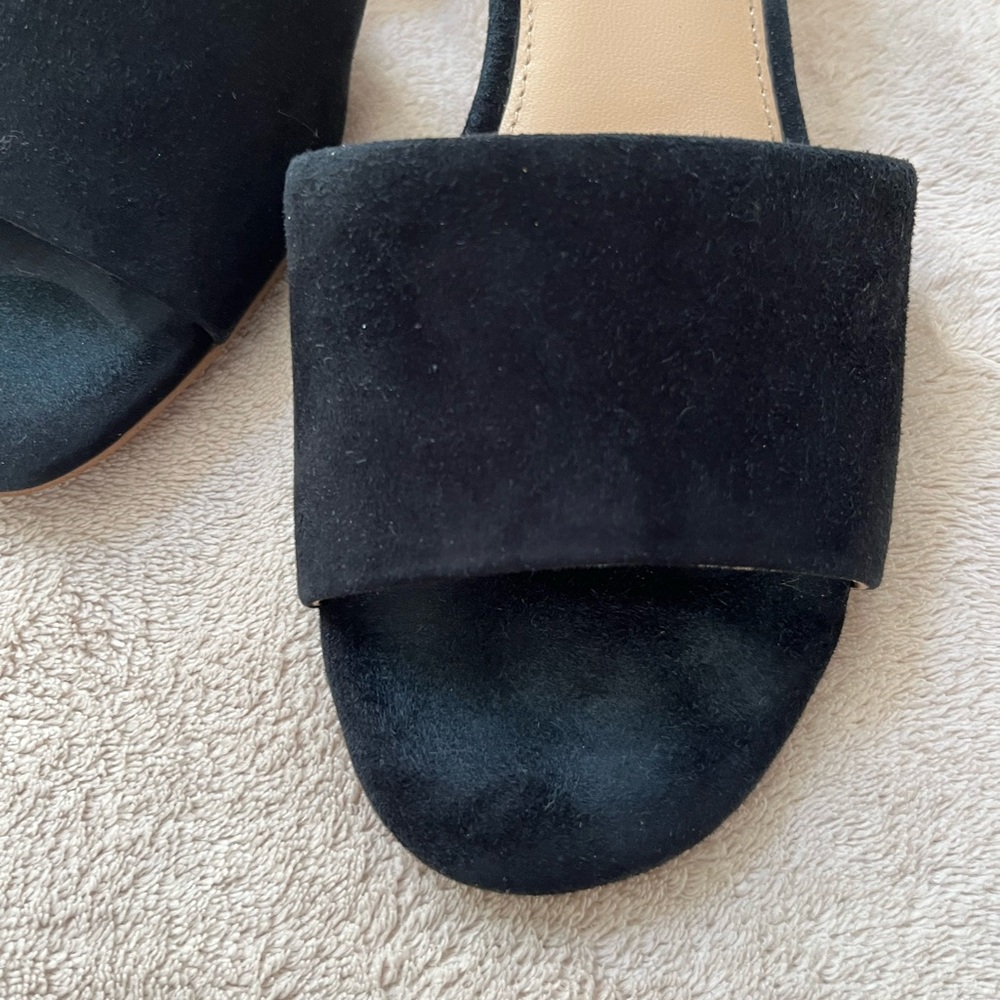 Botkier New York Women's Black Carlie Suede Mule with Block Heel Size 7.5 - Picture 2 of 9